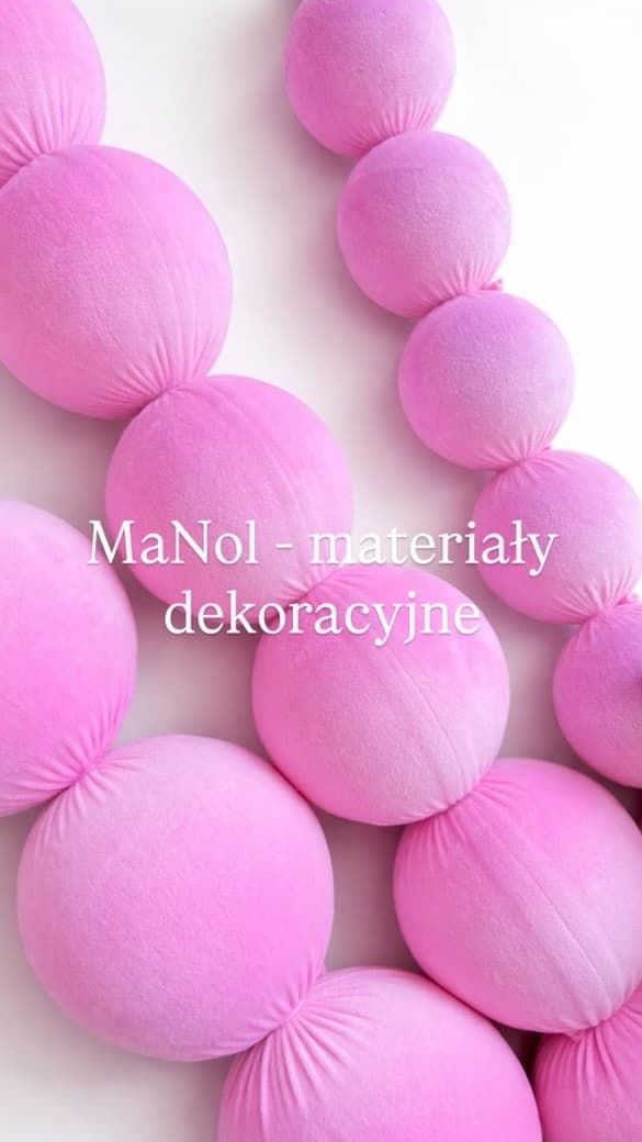 Korale Velvet - róż — korale na wesele, Velvet, Róż — miniatura MaNol