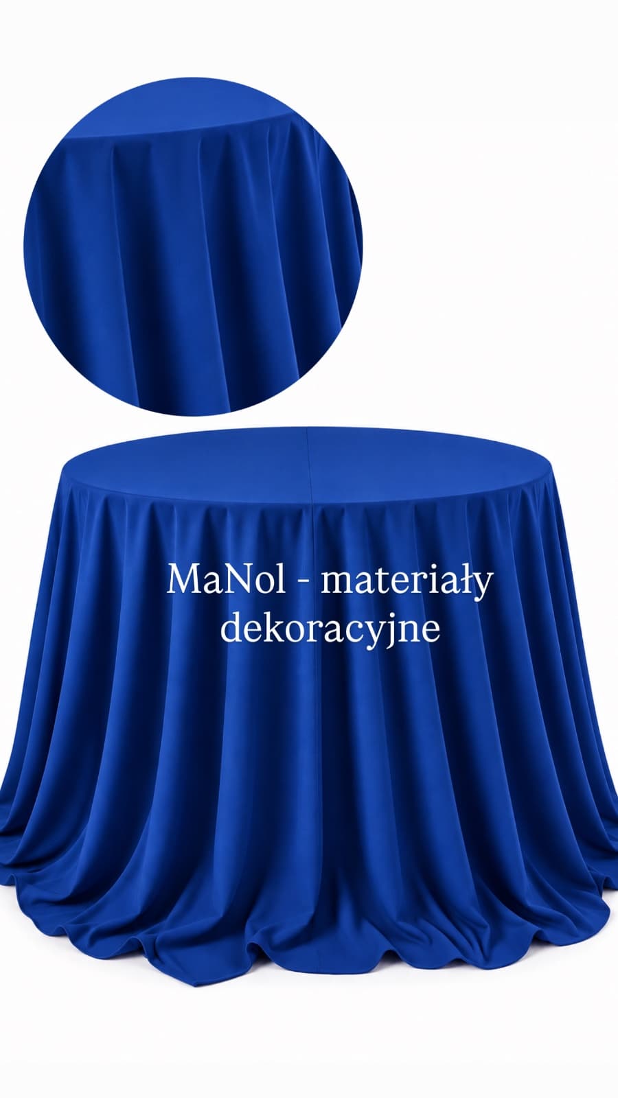 Obrus okrągły 330 cm panama - chaber — obrus na wesele, Panama, chaber — miniatura MaNol