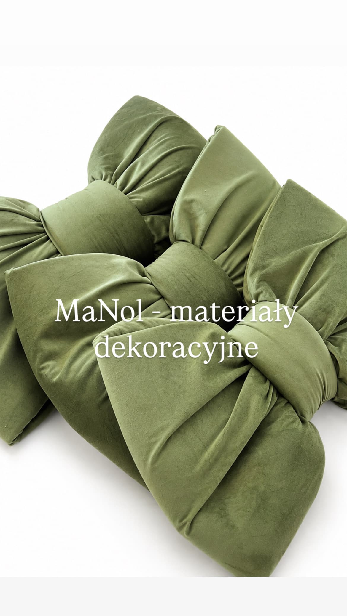 Kokarda Velvet oliwka — kokarda na wesele, Velvet, Oliwka — miniatura MaNol
