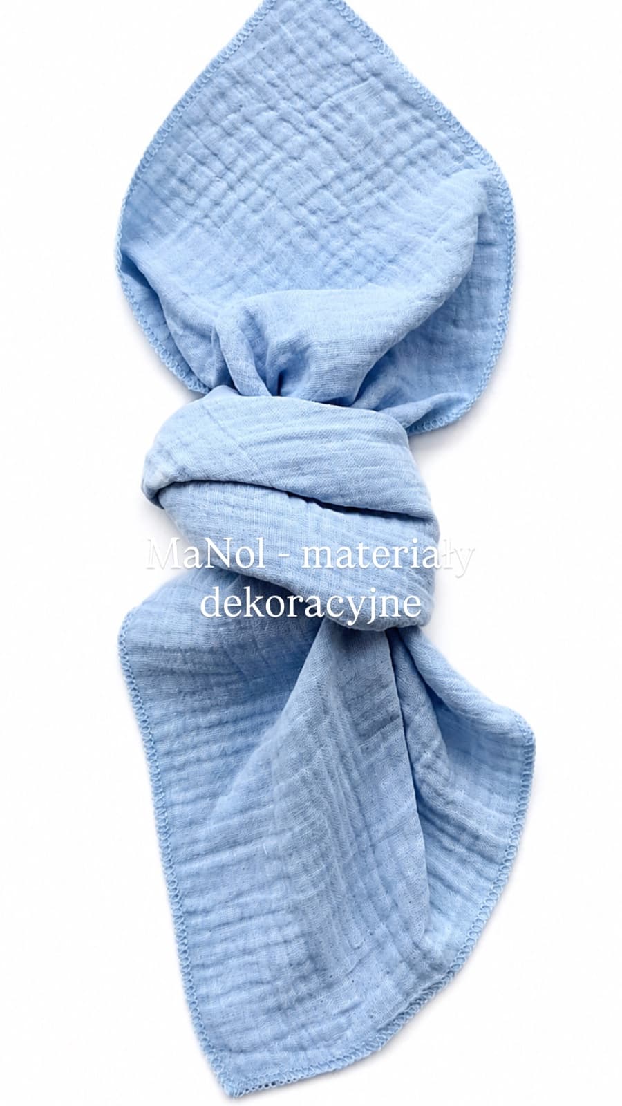 Serweta muślin - baby blue — serweta na wesele, Muślin, Baby blue — miniatura MaNol