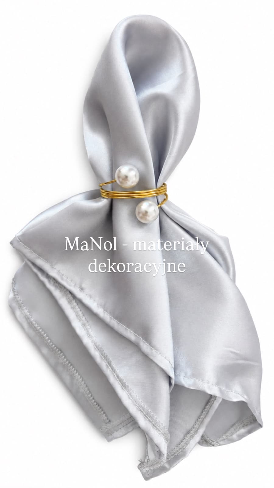 Serweta satyna - szary — serweta na wesele, Satyna, Szary — miniatura MaNol