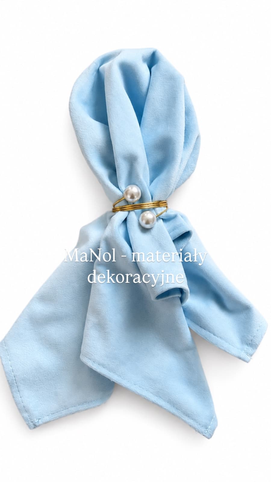 Serweta velvet - baby blue — serweta na wesele, Velvet, Baby blue — miniatura MaNol