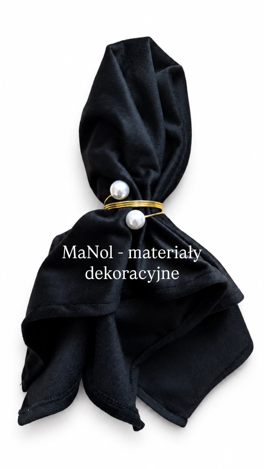 Serweta Velvet - czarny — serweta na wesele, Velvet, Czarny — miniatura MaNol